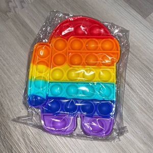 Rainbow Among Us sensory fidget toy NIP